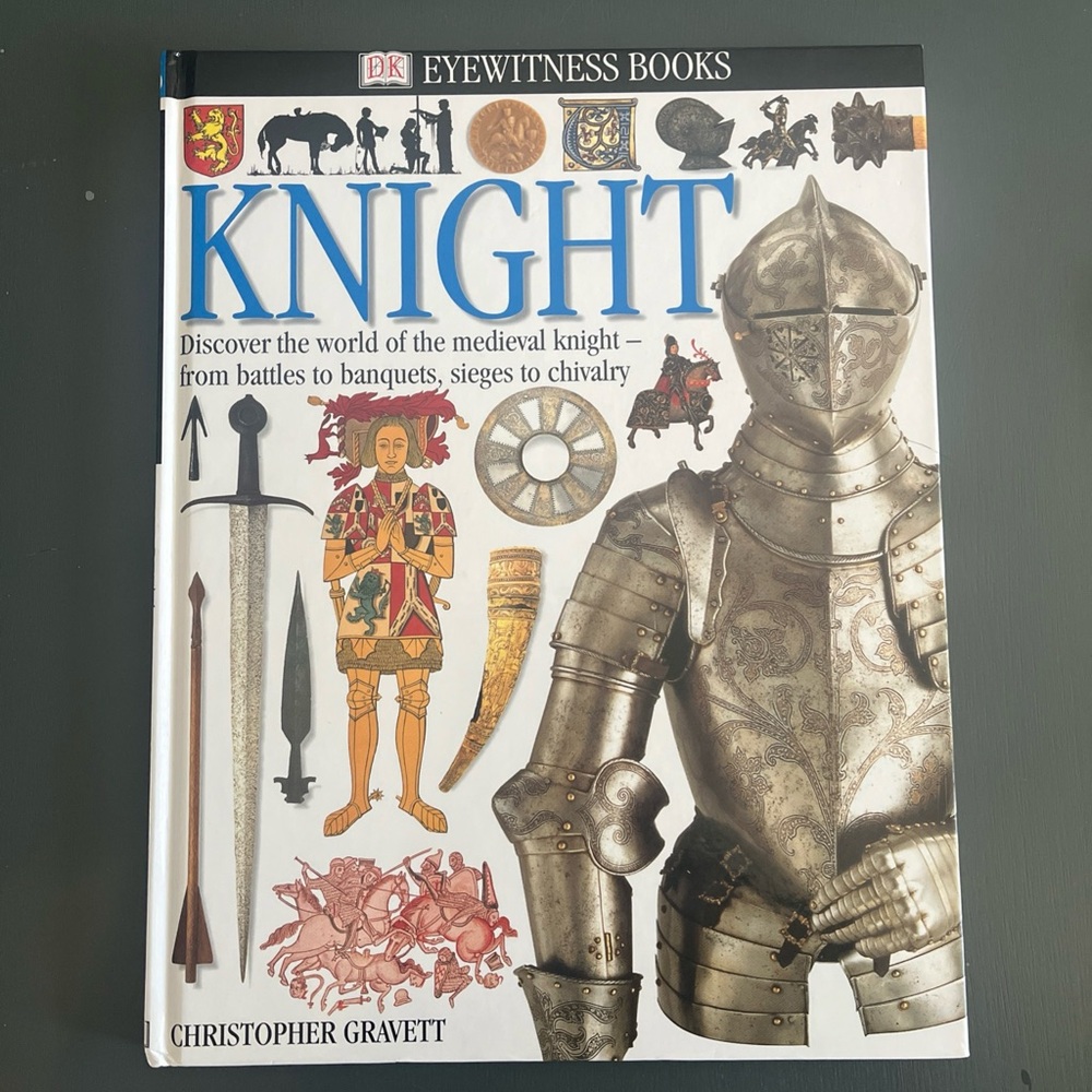 DK Eyewitness Knight Hardcover Book - White and Silver